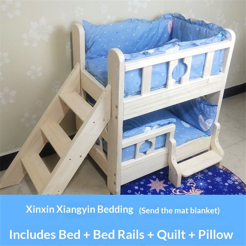 Style 4 Lit Seul + Tour de Lit Bleu Clair