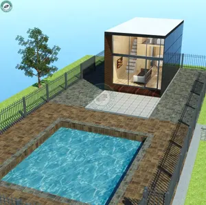 Casa Contenedor Prefabricada de Aluminio de 4.5m de Altura, Casa Pequeña de 10 pies, Oficina, Cabaña de Una Habitación en Suecia - Product Image 1