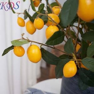 Limonero Artificial artificial de imitación de limón, decoración Artificial de plantas de imitación, árboles de Navidad de plástico, venta al por mayor - Product Image 2