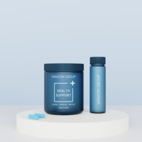 Flacon vide de luxe en verre dépoli/mat de 150 ml/200 ml/250 ml avec bouchon à vis pour comprimés, pilules et capsules de vitamines et suppléments nutritionnels