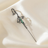 Boucles d'oreilles tendance pour piercing, enveloppant l'auricule, crochet diagonal, bijoux féminins pour concerts et événements
