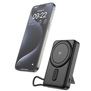 Banco de Energía Inalámbrico Magnético de 10000 mAh, <span class=keywords><strong>Mini</strong></span> Banco de Energía Portátil Inalámbrico de 15 W, Batería de Polímero de Litio, Banco de Energía de Estado Sólido - Product Image 1