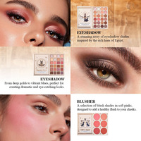 Palette de maquillage tout-en-un professionnelle portable et waterproof avec fards à paupières et maquillage complet du visage, fonction de retournement de page