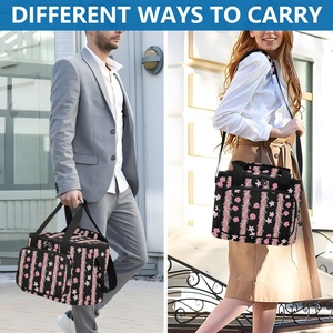 24 Cans Hawaiian Puakenikeni Flowers Bag Large Capital Custom Thermal Insulated Meal Prep Lunch Cooler Bags With Logo - Product Image 6