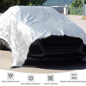 Direct verkoop HDPE rechthoekig geweven aluminiumkleurig landbouw schaduwnet voor planten kas schaduwnet UV-gestabiliseerd - Product Image 4