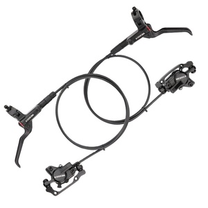 MEROCA Freno de Disco Hidráulico de <span class=keywords><strong>2</strong></span> Pistones 800/1400 mm para Rueda Delantera de Bicicleta de Montaña Kit para Descenso y BMX - Product Image 1
