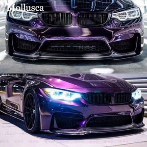 For 3 Series F80 <b>M3</b>/F82 M4 V Style Carbon Fiber Front Lip Front Bumper Front Shovel Accessory Kit 2013-2019 - Product Image 2