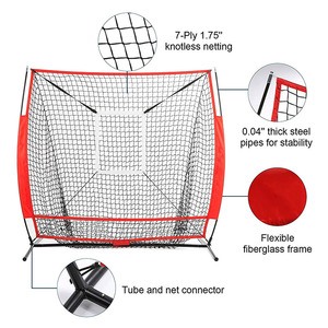 Filet de <span class=keywords><strong>baseball</strong></span> softball de haute qualité, <span class=keywords><strong>cage</strong></span> portable avec gros trou - Product Image 2