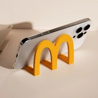 Support de téléphone universel en acrylique McDonald's en forme de M, multifonctionnel, petit, mignon, créatif et pratique pour les étudiants - Meilleures ventes