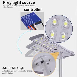 Capteur de mouvement à induction à lumen élevé <span class=keywords><strong>Spot</strong></span> étanche ip65 LED Lampadaire <span class=keywords><strong>solaire</strong></span> pour l'Arabie saoudite - Product Image 4