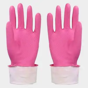 Hộ gia đình khỏe mạnh Găng tay dài Cuff Latex trái cây làm sạch găng tay để bán