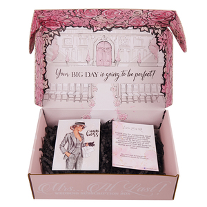 Tùy chỉnh màu hồng Đôi in ấn Quà tặng đám cưới bao bì hộp giấy sóng - Product Image 6