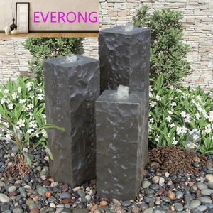 Decorazione da <span class=keywords><strong>giardino</strong></span> distintiva su misura <span class=keywords><strong>per</strong></span> esterno in pietra di basalto scolpita roccia cascata fontana in vendita - Product Image 2