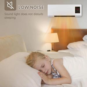 0728 1800w High Efficiency Compact Wall Mounted Unit Delivers Year Round Temperature <b>Control</b> for Bedroom Study and Small Living - Product Image 4