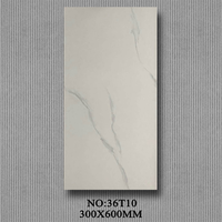 Carrelage en porcelaine aspect béton gris mat moderne 300x600 mm (12x24 pouces) antidérapant, rustique, pour sol et mur, idéal pour la décoration de salle de bain