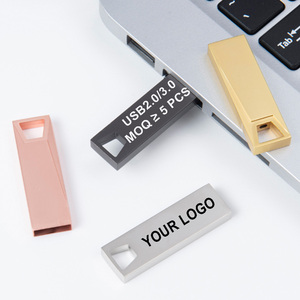 Kim loại mới USB Flash Drive 2.0 1GB 2GB Mini USB Memory Stick 4GB 8GB Pen Drive 16GB 32GB thumb drive 64GB Laser Miễn phí Logo - Product Image 1