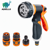 Vente en gros d'arrosage réglable à 8 pistolets de jardin, pistolet de pulvérisation à buse d'arrosage en plastique robuste avec un nouveau design