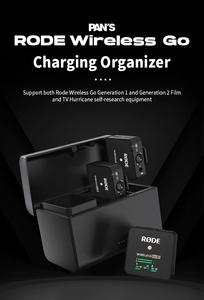 Custodia per scatola di ricarica per padelle per microfono Wireless GO II I batteria integrata custodia ricaricabile da 2400mAh per Rode - Product Image 4