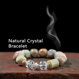 Bracelet classique en perles de pierres précieuses, bijoux élastiques de guérison, accessoire quotidien polyvalent idéal pour les cadeaux et les commandes en gros - Product Image 1