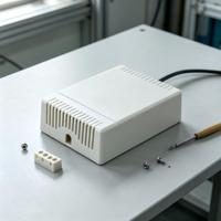 Détecteur de fuite d'eau intelligent électrique IP54, boîtier en plastique ABS, boîtiers d'instruments électroniques sans fil personnalisés, 100*80*29mm