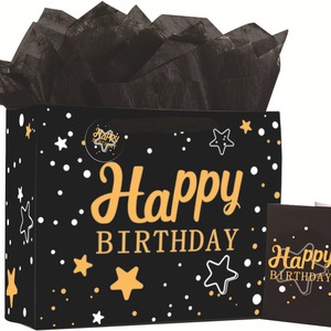Bolsas de regalo de lujo personalizadas al por mayor, bolsas de regalo de cumpleaños lujosas con logotipos personalizados para pequeños comercios y pequeñas empresas - Product Image 4
