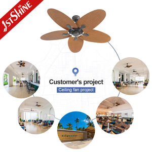 พัดลมเพดานแบบชนบท, พัดลมเพดาน52นิ้วควบคุมด้วยไฟฟ้าสไตล์โบราณพัดลมเพดาน1ชิ้นไม่มีไฟ - Product Image 5