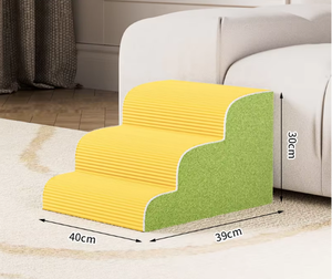 Modern Foldable <b>Memory</b> <b>Foam</b> Pet Staircase with Anti-Slip Washable Cover for Small Dogs and Cats-<b>Sofa</b> Bed Accessory - Product Image 2