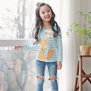 Hauts pour enfants de haute qualité, nouveaux hauts de créateur pour filles avec des images western et des imprimés animaliers - Product Image 5