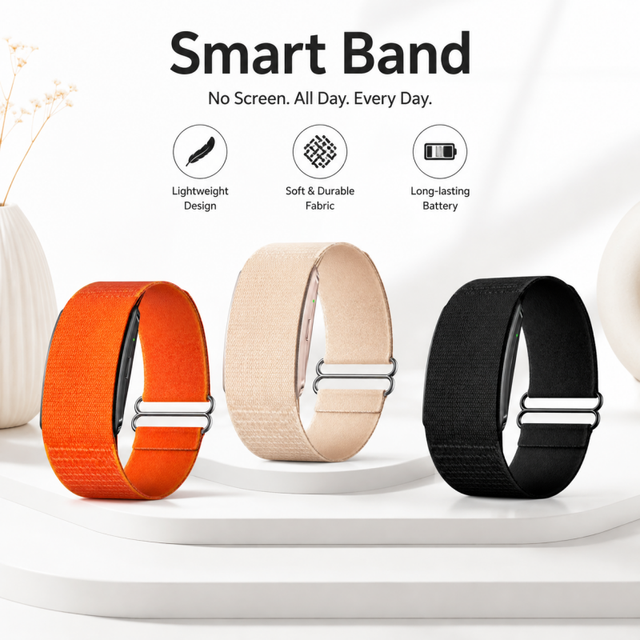 Waterproof Screenless Smart Bracelet Men Women Incoming Call Message Reminder Fitness Tracker AI Health Sleep Analysis Sports
