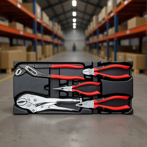 519/150AG Plastic Product Logistics Warehouse Tool <b>Set</b> 5 Piece <b>Pliers</b> And Wrench Kit - Product Image 3