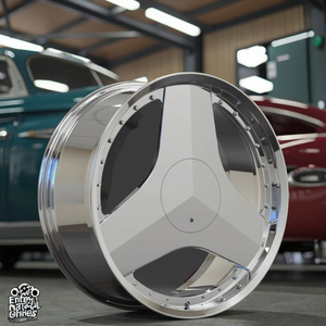 Rueda Forjada con Acabado Cromado Pulido, 5x115 5x112, 16-24 Pulgadas, 3 Radios, para Chevy Cedric, Caprice, Impala, <span class=keywords><strong>Cadillac</strong></span> Fleetwood, <span class=keywords><strong>El</strong></span> <span class=keywords><strong>Dorado</strong></span> - Product Image 4