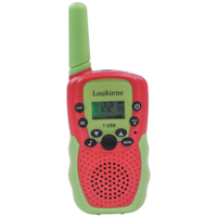 Radio talkie-walkie vert et orange pour enfants T388, cadeaux d'anniversaire pour enfants, jouet d'extérieur pour enfants, interphone sans fil