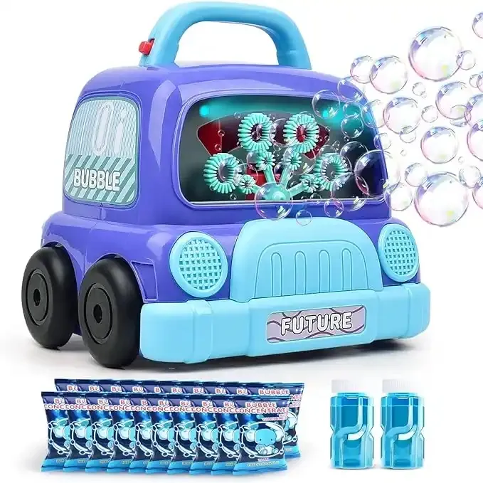 Jinying Bubble Machine for Kids Bubble Maker with Music Light Automatic Bubble Blower toys