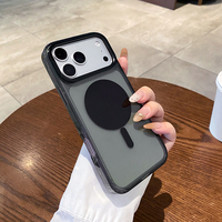 Nouvelle coque de téléphone magnétique transparente de couleur pour iPhone 18 Pro, coque arrière antichoc avec charge sans fil pour iPhone 18PM 17 Promax