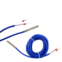 Capteur de température NTC 10K PT100/PT1000, sonde en acier inoxydable, résistant aux hautes températures, capteur de réfrigérateur OEM, précision 1%