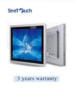 PC Panel Industri All-in-One 21,5 Inci IP65 Layar Sentuh Kapasitif 10 Titik Anti-Vandalisme I3 Embedded Win7/8/10 Linux CE Stok Tersedia