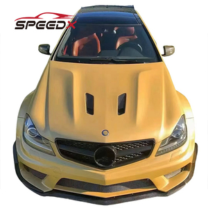 ชุดแต่งตัวถังรถยนต์ W204 C63 Coupe แบบไวด์บอดี้ กันชนหน้า-หลัง ฝากระโปรงหน้า บังโคลน - Product Image 3