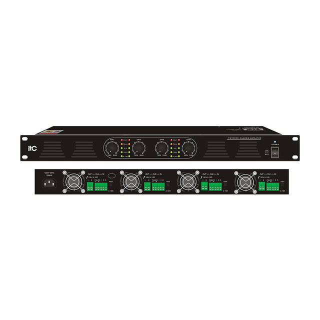 T-4350DS 4-Channel Class-D Amplifier Power Amplifier Amplification for Broadcast Systems of Clubs, Venues, Shopping Centers