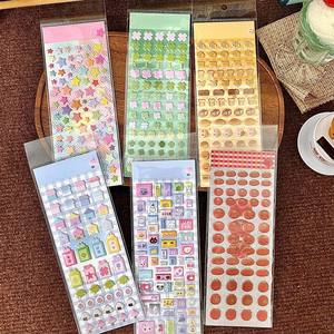 1 autocollant bulle par paquet, élément porte-bonheur, autocollant étoile en mousse, maison trèfle à quatre feuilles, collage de carnet de notes ancien - Product Image 2