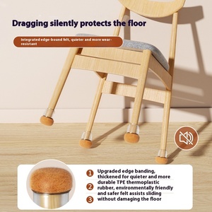 Coussinets <span class=keywords><strong>de</strong></span> meubles en silicone épais réutilisables et résistants à l'usure tapis <span class=keywords><strong>de</strong></span> <span class=keywords><strong>pied</strong></span> <span class=keywords><strong>de</strong></span> table <span class=keywords><strong>de</strong></span> <span class=keywords><strong>chaise</strong></span> muet réduction du bruit couvre-jambes <span class=keywords><strong>de</strong></span> tabouret <span class=keywords><strong>de</strong></span> protection - Product Image 4