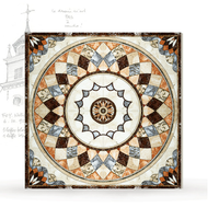 Longstar Luxus-Bodenfliesen 800x800mm Parkett-Bodenfliesen Villa Glasierte Kristallfliesen Puzzle