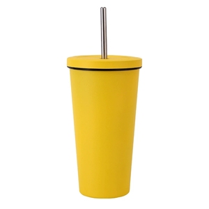 <span class=keywords><strong>Tazza</strong></span> Termica da Viaggio in Acciaio Inox 500ml 17oz con Cannuccia Antigoccia Design Moderno per <span class=keywords><strong>Caffè</strong></span> Freddo e Acqua - Product Image 4