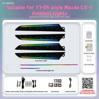 Lumière de travail RGB multicolore de style bande pour Mazda 3 Axela/CX-4/CX-5/CX-30/Atenza, éclairage ambiant de voiture contrôlé par application