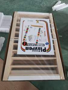 Grand parc <span class=keywords><strong>de</strong></span> jeu en bois pour bébé, barrière réglable, clôture <span class=keywords><strong>de</strong></span> sécurité robuste, aire <span class=keywords><strong>de</strong></span> jeux avec porte pour tout-petits et bébés - Product Image 6