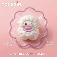 Porte-clés Squishy Personnalisé TONGXIN Animaux Mignons Ours Chat Mouton Poussin Fantôme Lapin Jouet Anti-Stress Fidget Vente en Gros OEM