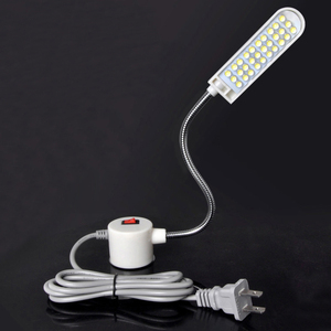 Lampe de travail industrielle à <span class=keywords><strong>LED</strong></span> 10 20 30 pour machine à coudre, établi, tour à métaux, perceuse à colonne, lampe de travail flexible à col de cygne - Product Image 1
