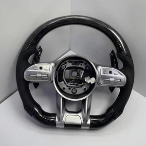 Volant de voiture en fibre de carbone <span class=keywords><strong>AMG</strong></span> pour <span class=keywords><strong>Mercedes</strong></span> Benz Classe A, B, C, E, <span class=keywords><strong>CLA</strong></span>, GLC, CLS, adaptable - Product Image 4