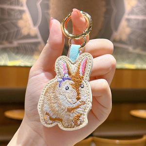 <span class=keywords><strong>Porte</strong></span>-clés <span class=keywords><strong>original</strong></span> et authentique, brodé motif chiot, pendentif de sac pour <span class=keywords><strong>femme</strong></span>, petit cadeau, décoration de voiture, commerce extérieur - Product Image 6