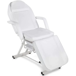 Muebles de Salón Comerciales, Cama de Belleza Hidráulica Negra para Tatuajes, Silla Facial de 3 Secciones, Mesa de Masaje Giratoria de 360 Grados, Venta al Por Mayor - Product Image 3