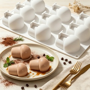 Mushroom Mousse Silicone <b>Mold</b> 9 Cavity Chocolate Baking Tool For Dessert Cake Making - Product Image 1